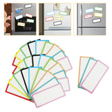 Maxbell Dry Erase Labels Waterproof Name Magnet for Office Refrigerator Whiteboards 30Pcs 5x10cm