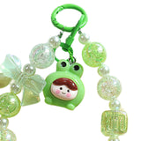 Maxbell Phone Charm DIY Decoration Car Key Charm Bag Charm Keychain for Holiday Kids green