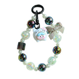 Maxbell Phone Charm DIY Decoration Car Key Charm Bag Charm Keychain for Holiday Kids white