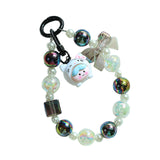 Maxbell Phone Charm DIY Decoration Car Key Charm Bag Charm Keychain for Holiday Kids white