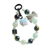 Maxbell Phone Charm DIY Decoration Car Key Charm Bag Charm Keychain for Holiday Kids white