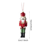 Maxbell 3 Pieces Christmas Nutcracker Ornaments Resin Decorations for Festival Party