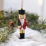 Maxbell 3 Pieces Christmas Nutcracker Ornaments Resin Decorations for Festival Party