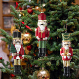Maxbell 3 Pieces Christmas Nutcracker Ornaments Resin Decorations for Festival Party