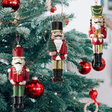 Maxbell 3 Pieces Christmas Nutcracker Ornaments Resin Decorations for Festival Party