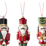 Maxbell 3 Pieces Christmas Nutcracker Ornaments Resin Decorations for Festival Party