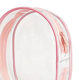 Maxbell Clear Figure Display Bag Portable Mini Doll Storage Bag for Mini Figure Doll peach pink