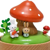 Maxbell Music Box Cute Holiday Sensory Development Ornaments for Friends Lovers Kids Mushroom bunny