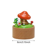 Maxbell Music Box Cute Holiday Sensory Development Ornaments for Friends Lovers Kids Mushroom bunny