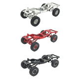 Maxbell 1:12 Scale RC Car Body Chassis Frame with Wheel Tire for MN82 LC79 Truck DIY red