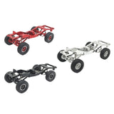 Maxbell 1:12 Scale RC Car Body Chassis Frame with Wheel Tire for MN82 LC79 Truck DIY red