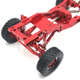 Maxbell 1:12 Scale RC Car Body Chassis Frame with Wheel Tire for MN82 LC79 Truck DIY red