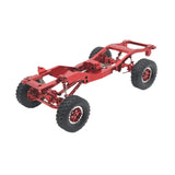Maxbell 1:12 Scale RC Car Body Chassis Frame with Wheel Tire for MN82 LC79 Truck DIY red