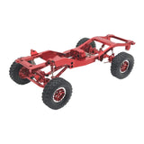 Maxbell 1:12 Scale RC Car Body Chassis Frame with Wheel Tire for MN82 LC79 Truck DIY red