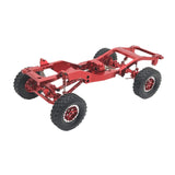 Maxbell 1:12 Scale RC Car Body Chassis Frame with Wheel Tire for MN82 LC79 Truck DIY red