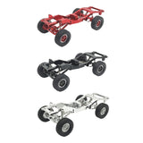 Maxbell 1:12 Scale RC Car Body Chassis Frame with Wheel Tire for MN82 LC79 Truck DIY red