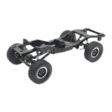 Maxbell 1:12 Scale RC Car Body Chassis Frame with Wheel Tire for MN82 LC79 Truck DIY black