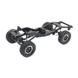 Maxbell 1:12 Scale RC Car Body Chassis Frame with Wheel Tire for MN82 LC79 Truck DIY black