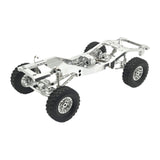 Maxbell 1:12 Scale RC Car Body Chassis Frame with Wheel Tire for MN82 LC79 Truck DIY Argent