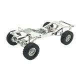 Maxbell 1:12 Scale RC Car Body Chassis Frame with Wheel Tire for MN82 LC79 Truck DIY Argent
