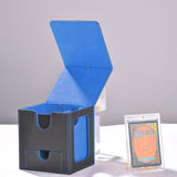 Maxbell Trading Card Deck Box Protection Trading Cards Case Sleeved Card Storage Box Blue Black