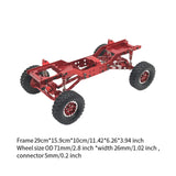 Maxbell Metal RC Chassis Frame RC Car Spare Parts for MN78 /12 Scale RC Car DIY Accs red