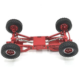 Maxbell Metal RC Chassis Frame RC Car Spare Parts for MN78 /12 Scale RC Car DIY Accs red