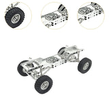 Maxbell Metal RC Chassis Frame RC Car Spare Parts for MN78 /12 Scale RC Car DIY Accs argent