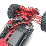 Maxbell 1:16 RC Car Gearbox Cover Metal Rear for 16209 16210 Hobby Car DIY Accessory Red