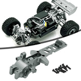 Maxbell 1:16 RC Car Gearbox Cover Metal Rear for 16209 16210 Hobby Car DIY Accessory Gray