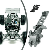 Maxbell 1:16 RC Car Gearbox Cover Metal Rear for 16209 16210 Hobby Car DIY Accessory Gray