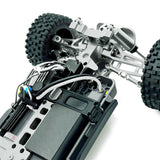 Maxbell 1:16 RC Car Gearbox Cover Metal Rear for 16209 16210 Hobby Car DIY Accessory Gray