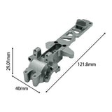 Maxbell 1:16 RC Car Gearbox Cover Metal Rear for 16209 16210 Hobby Car DIY Accessory Gray