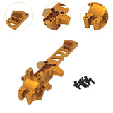Maxbell 1:16 RC Car Gearbox Cover Metal Rear for 16209 16210 Hobby Car DIY Accessory Gold