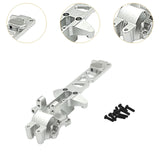 Maxbell 1:16 RC Car Gearbox Cover Metal Rear for 16209 16210 Hobby Car DIY Accessory Silver