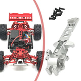 Maxbell 1:16 RC Car Gearbox Cover Metal Rear for 16209 16210 Hobby Car DIY Accessory Silver