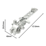 Maxbell 1:16 RC Car Gearbox Cover Metal Rear for 16209 16210 Hobby Car DIY Accessory Silver