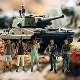 Maxbell 1:64 Diorama Figures Pose Scene Realistic Resin Figures Diorama Layout Gifts 2Pcs