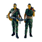 Maxbell 1:64 Diorama Figures Pose Scene Realistic Resin Figures Diorama Layout Gifts 2Pcs