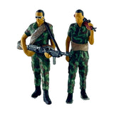 Maxbell 1:64 Diorama Figures Pose Scene Realistic Resin Figures Diorama Layout Gifts 2Pcs