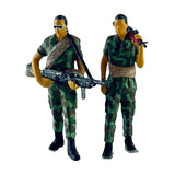 Maxbell 1:64 Diorama Figures Pose Scene Realistic Resin Figures Diorama Layout Gifts 2Pcs
