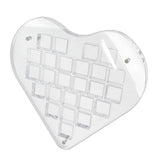 Maxbell Magnetic Seashell Box Clear Seashell Storage Box for Nail Trinket Bead Charm