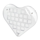 Maxbell Magnetic Seashell Box Clear Seashell Storage Box for Nail Trinket Bead Charm
