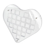 Maxbell Magnetic Seashell Box Clear Seashell Storage Box for Nail Trinket Bead Charm
