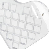 Maxbell Magnetic Seashell Box Clear Seashell Storage Box for Nail Trinket Bead Charm