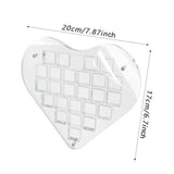 Maxbell Magnetic Seashell Box Clear Seashell Storage Box for Nail Trinket Bead Charm