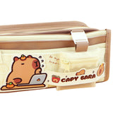 Maxbell Capibara Pencil Case Pencil Marker Holder Pencil Bag for Children Women Kids light coffee