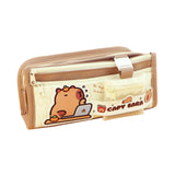 Maxbell Capibara Pencil Case Pencil Marker Holder Pencil Bag for Children Women Kids light coffee