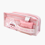 Maxbell Capibara Pencil Case Pencil Marker Holder Pencil Bag for Children Women Kids Pink