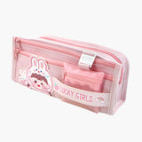 Maxbell Capibara Pencil Case Pencil Marker Holder Pencil Bag for Children Women Kids Pink